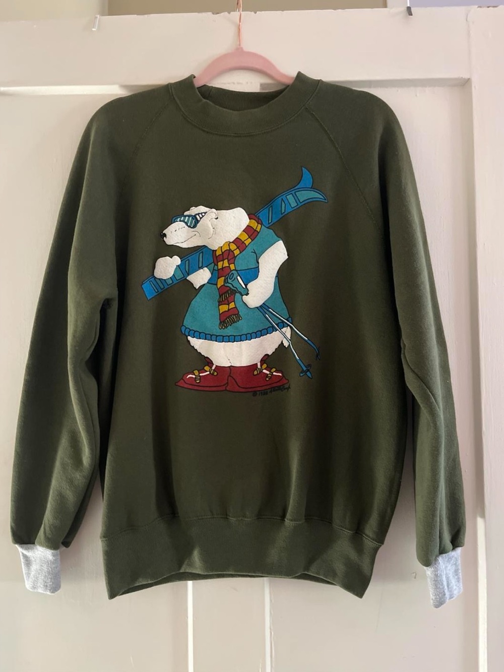 Vintage 80s Puff Print Graphic 50/50 Sweatshirt